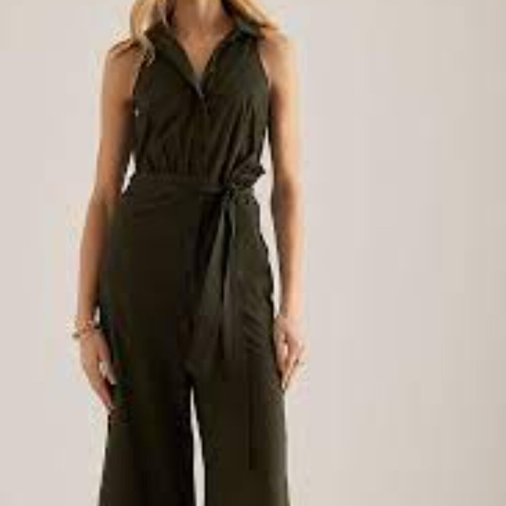 Maeve Cropped Halter Jumpsuit: Magic Fabric Edition | Anthropologie